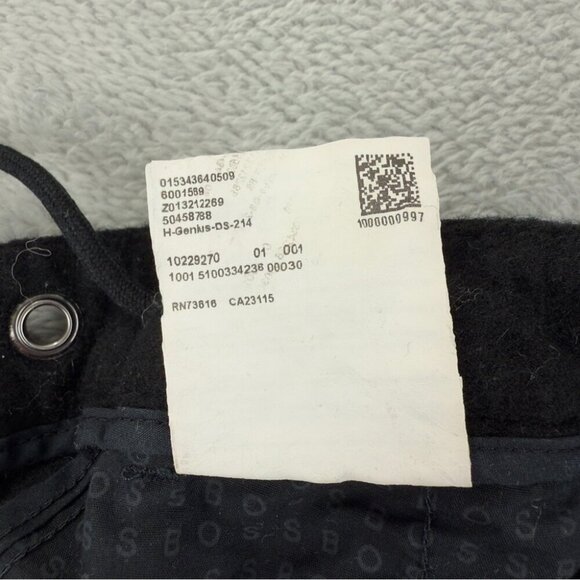 Hugo Boss Black 100% Wool Pants Men's Sz 30Rx27 Work Dress Pant Distressed - Picture 6 of 12